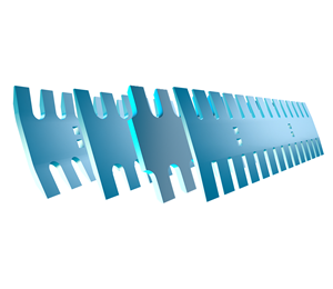 Serrated ice edges